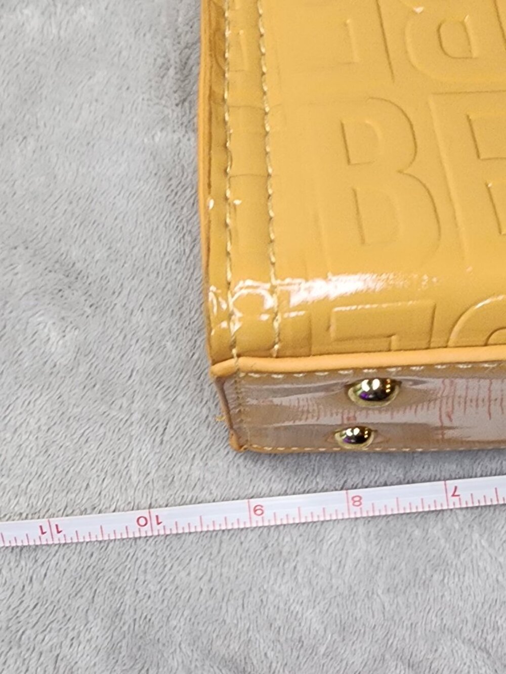 *NWOT* BEBE Women's Small Caramel Patent dual handbag & crossbody purse - Picture 13 of 16
